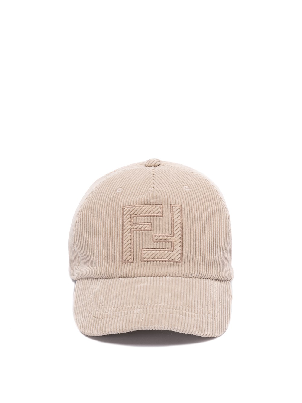 Fendi Fleece Wool Ff 3d Baseball Cap In Denim