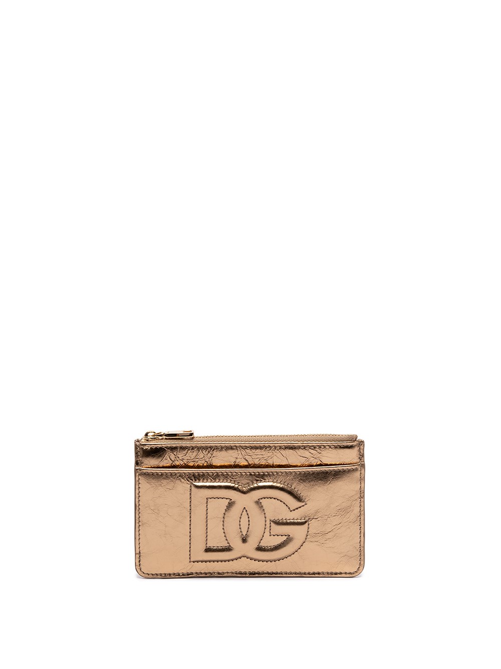 Dolce & Gabbana Dg Logo Card Holder In Metallic