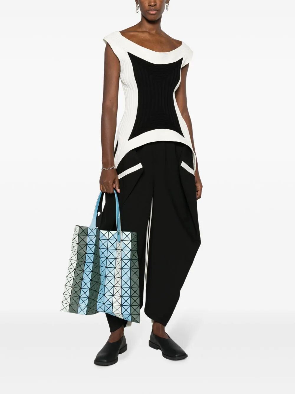 baobao issey miyake `prism stripe` tote bag available on