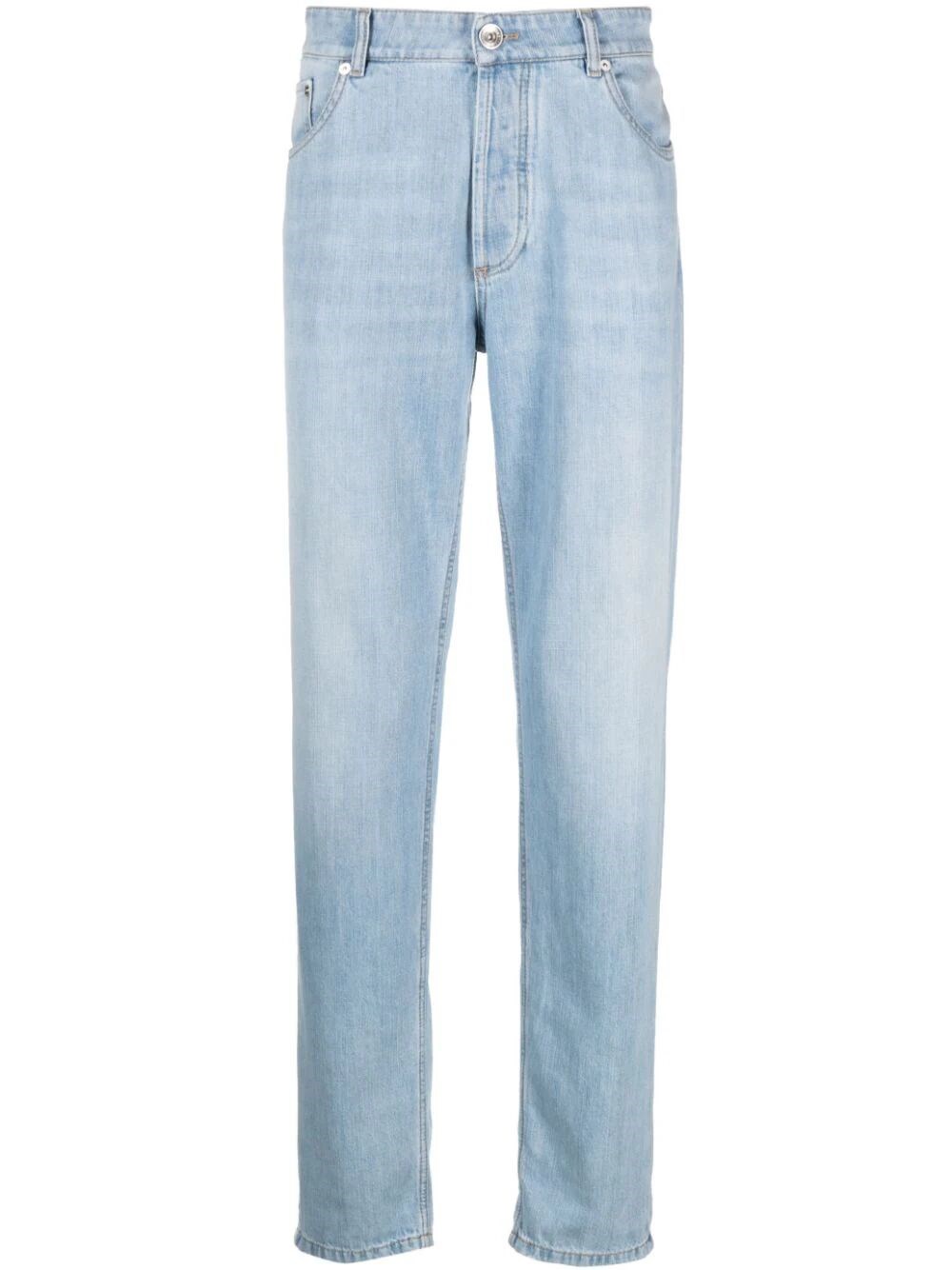 Shop Brunello Cucinelli Lightweight Jeans In Blue
