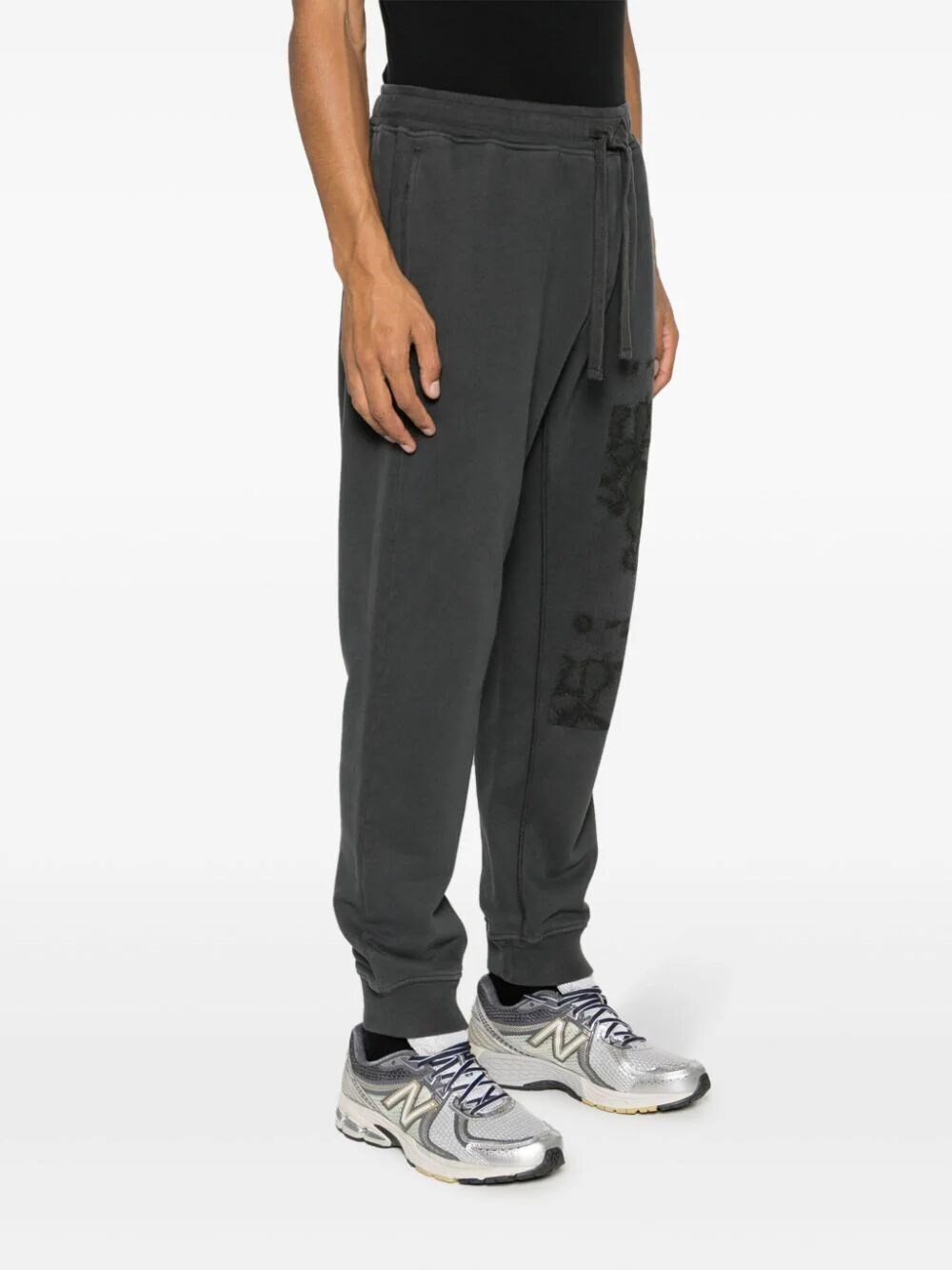 Stone Island Cotton Track Pants In Antracite | ModeSens