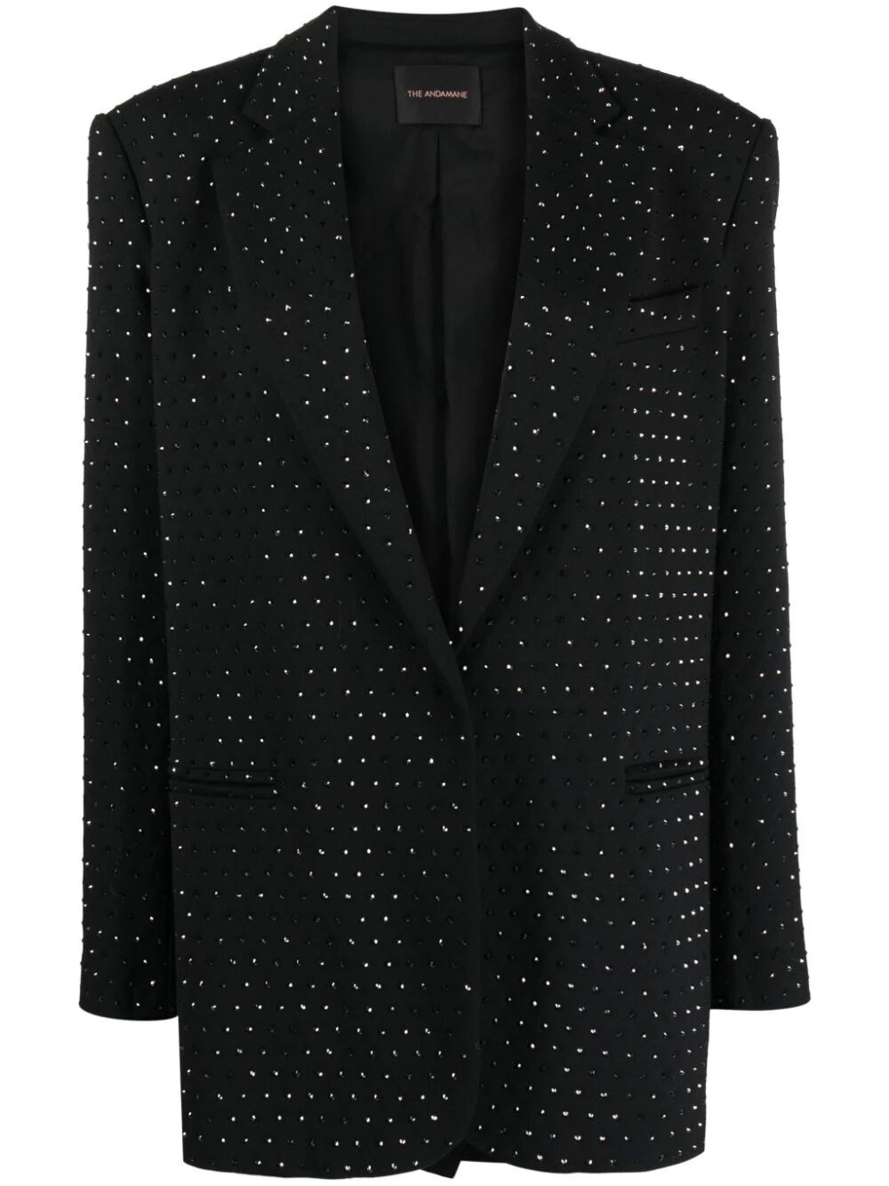 THE ANDAMANE `GUIA CRYSTAL` OVERSIZED BLAZER WITH STRASS