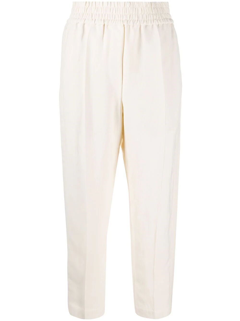 Brunello Cucinelli Pants With Elasticated Waist In White