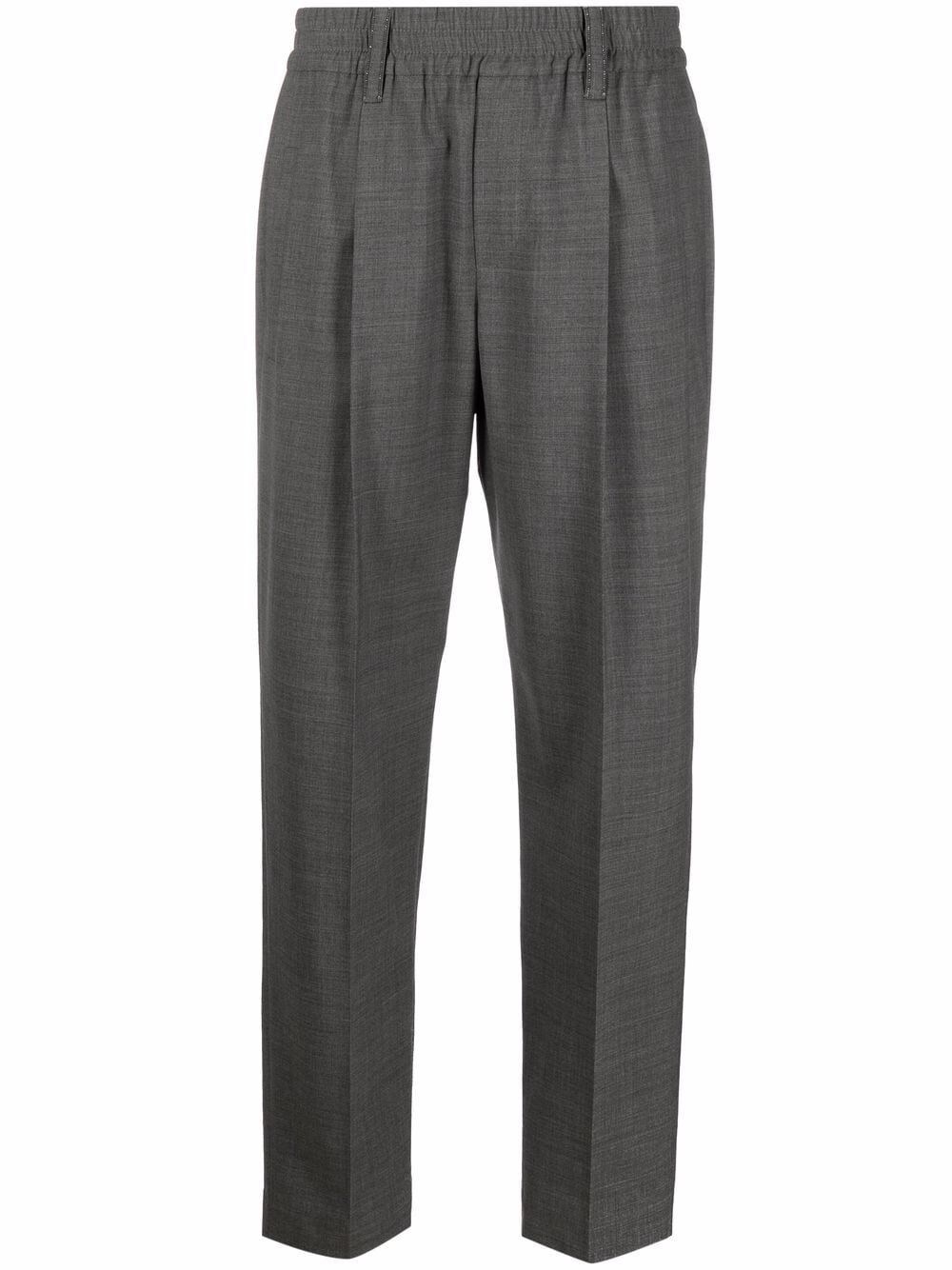 Brunello Cucinelli Cropped Pants In Gray