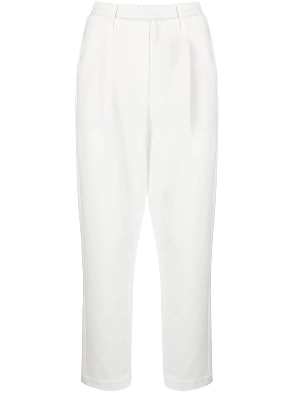 Brunello Cucinelli Pleated Cotton-blend Twill Tapered Pants In Beige
