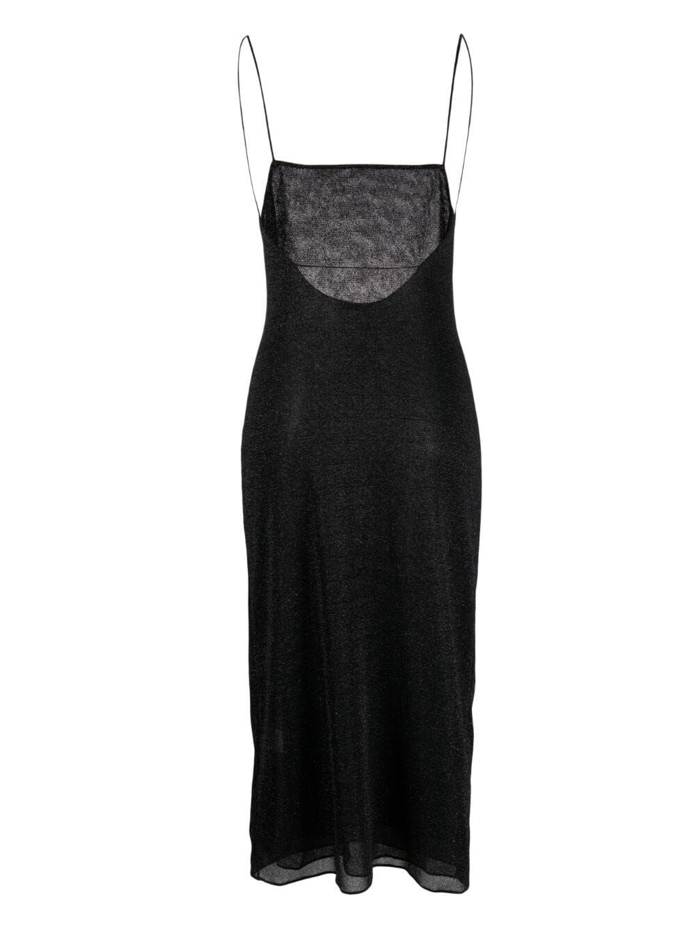 Oseree `lumiere` Long Dress In Black  