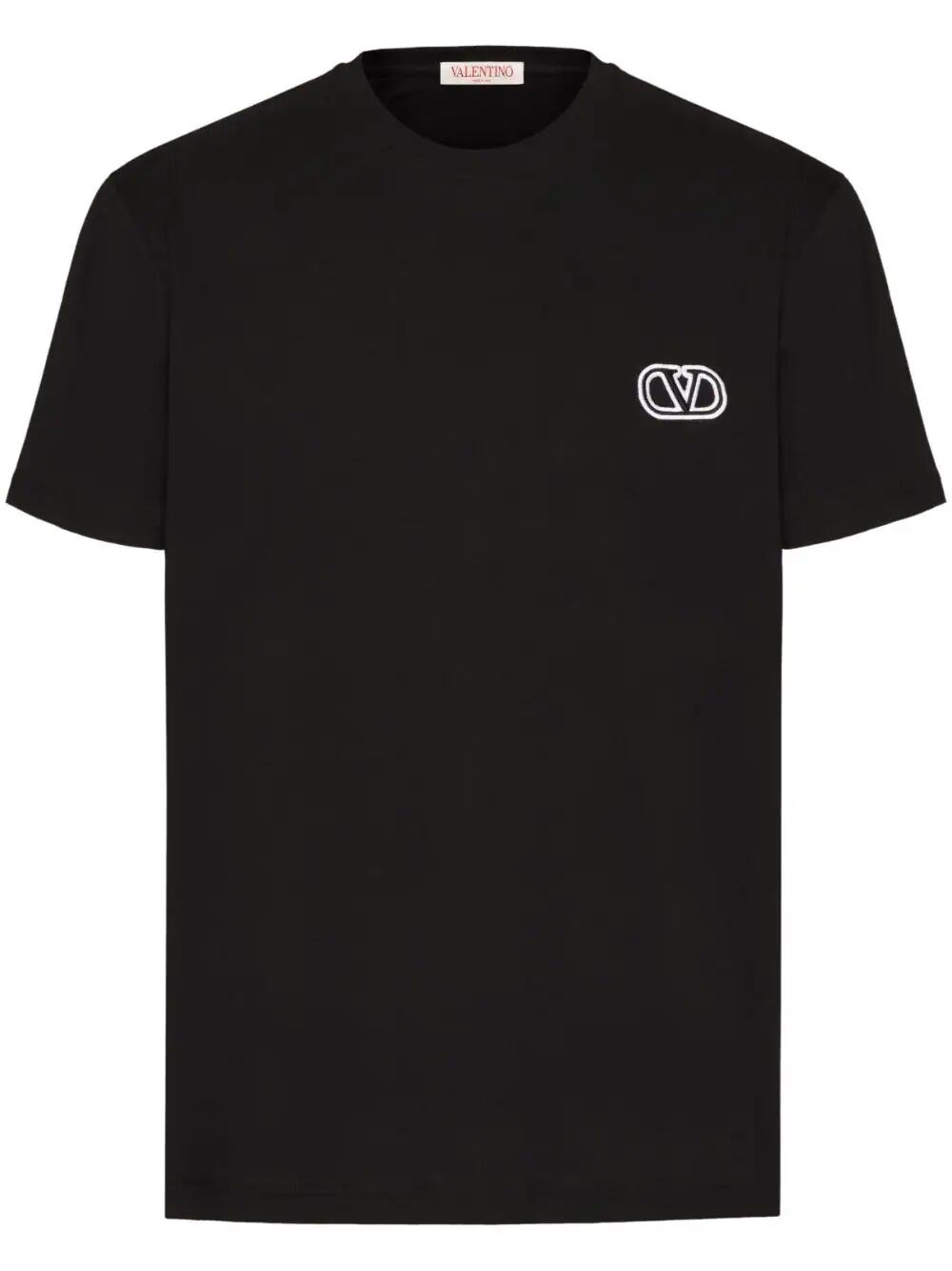 Shop Valentino `vlogo Signature` T-shirt In Black  