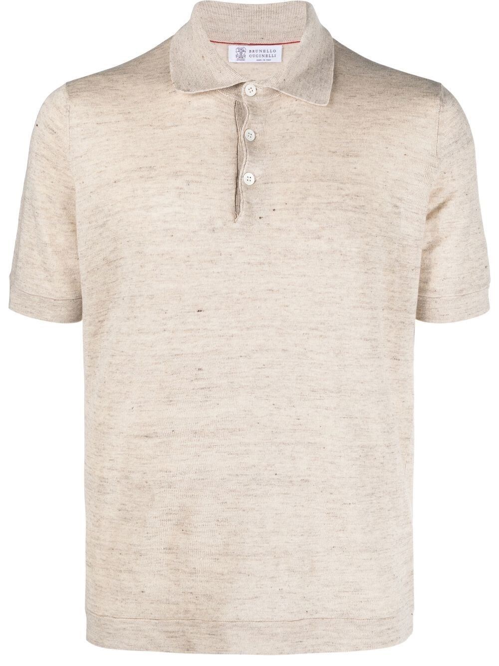 Brunello Cucinelli Basic Polo Shirt In Gray