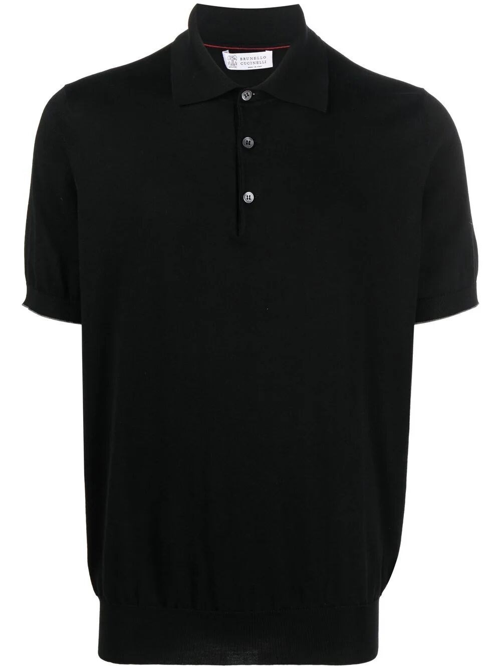 Brunello Cucinelli Polo Shirt In Black  