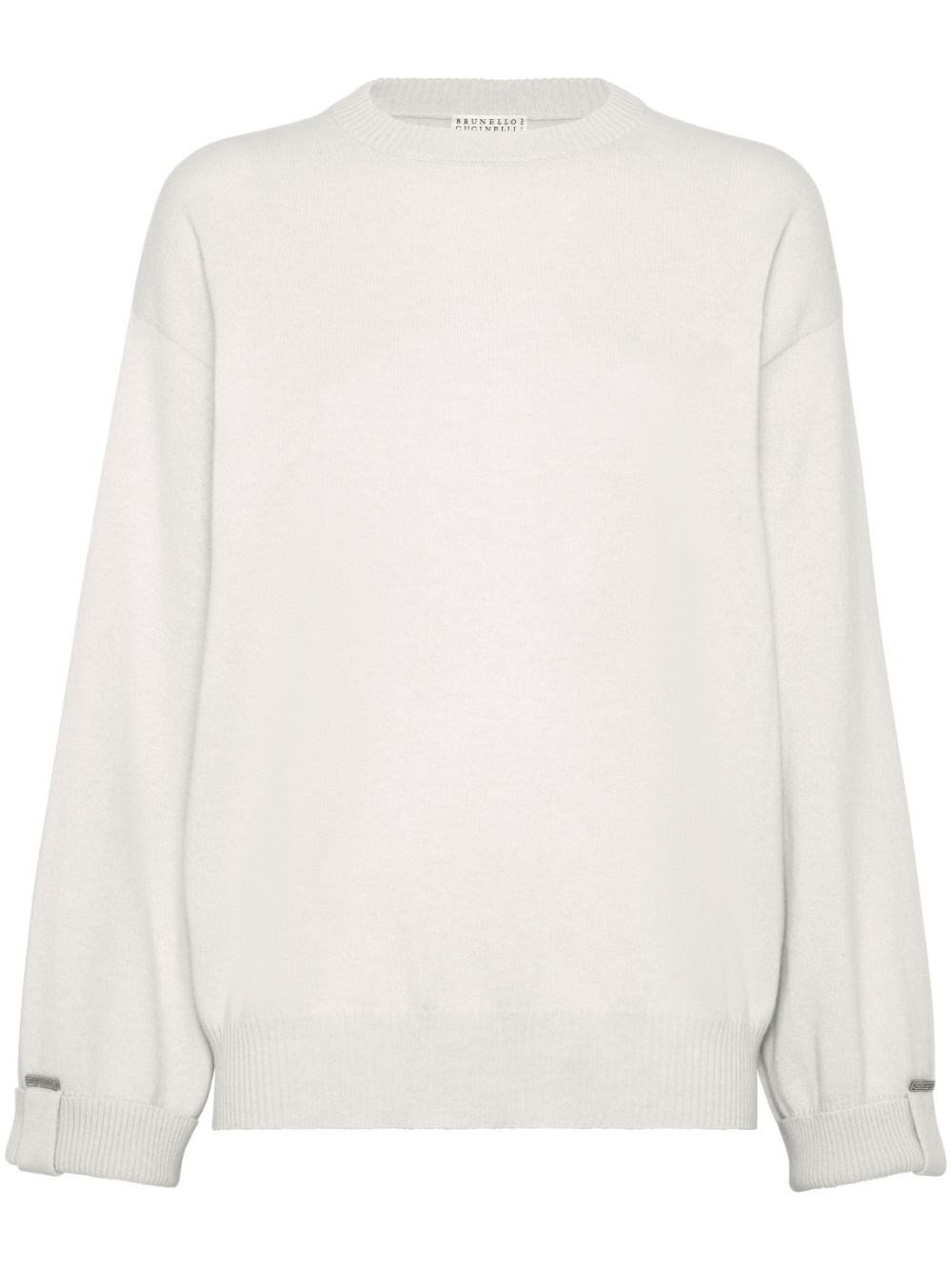 Shop Brunello Cucinelli Crew-neck Sweater In White