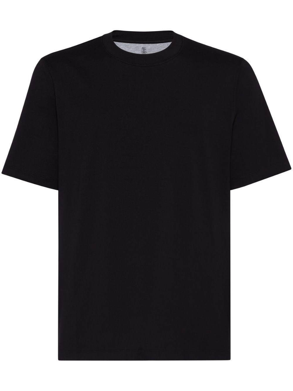 Brunello Cucinelli Crew-neck Cotton T-shirt In Black