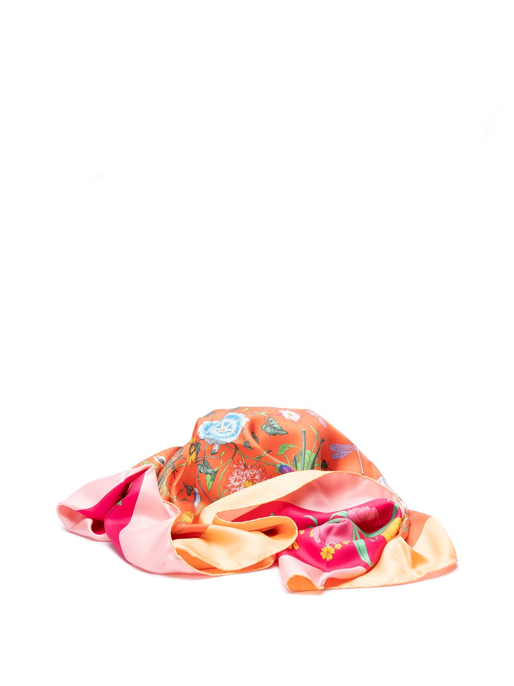 Gucci `flora` Foulard In Pink