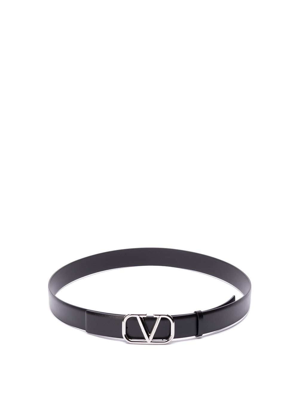 Shop Valentino `vlogo Signature` Buckle Belt In Black  