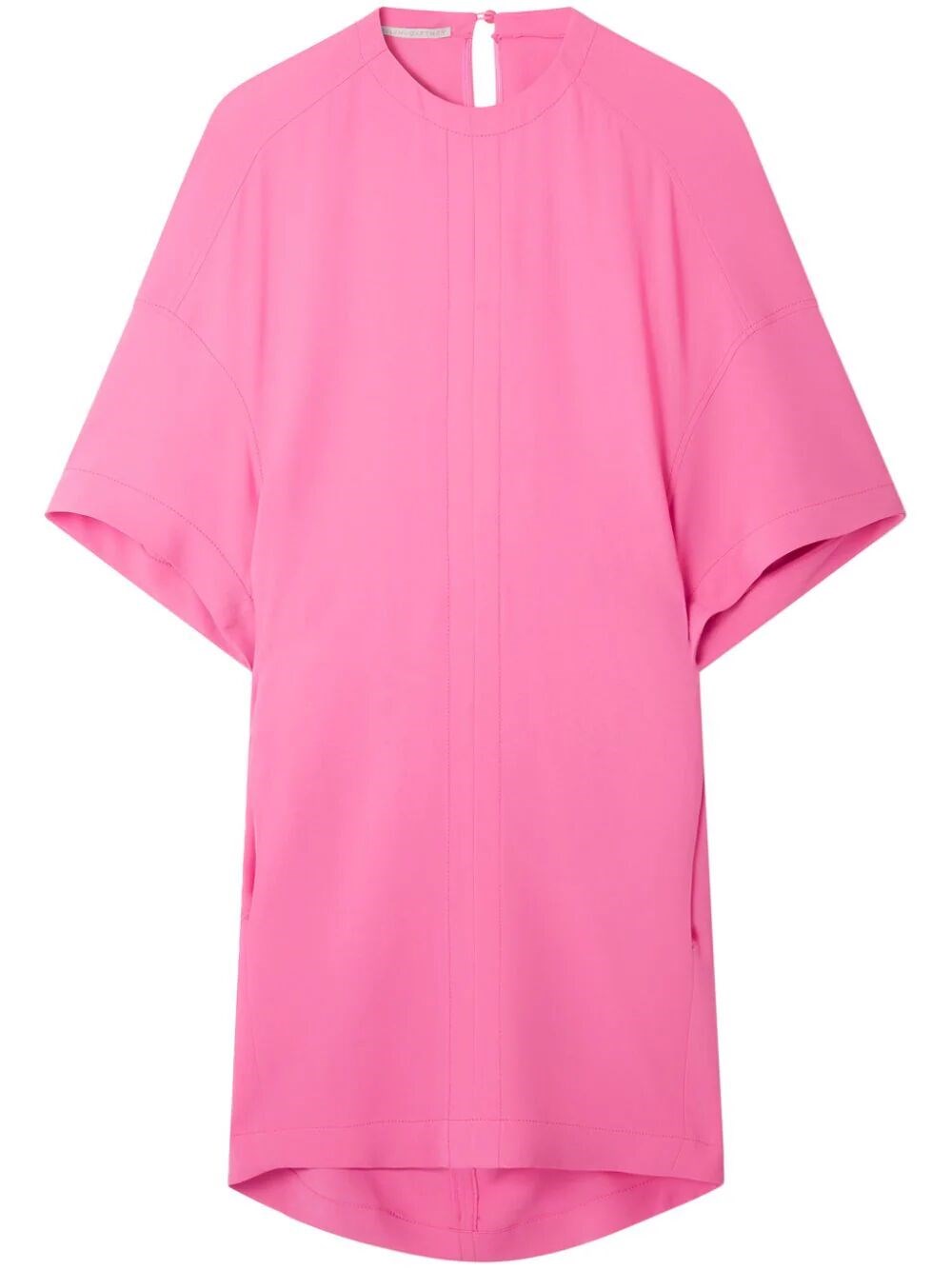 Shop Stella Mccartney Cape Short Dress In Pink