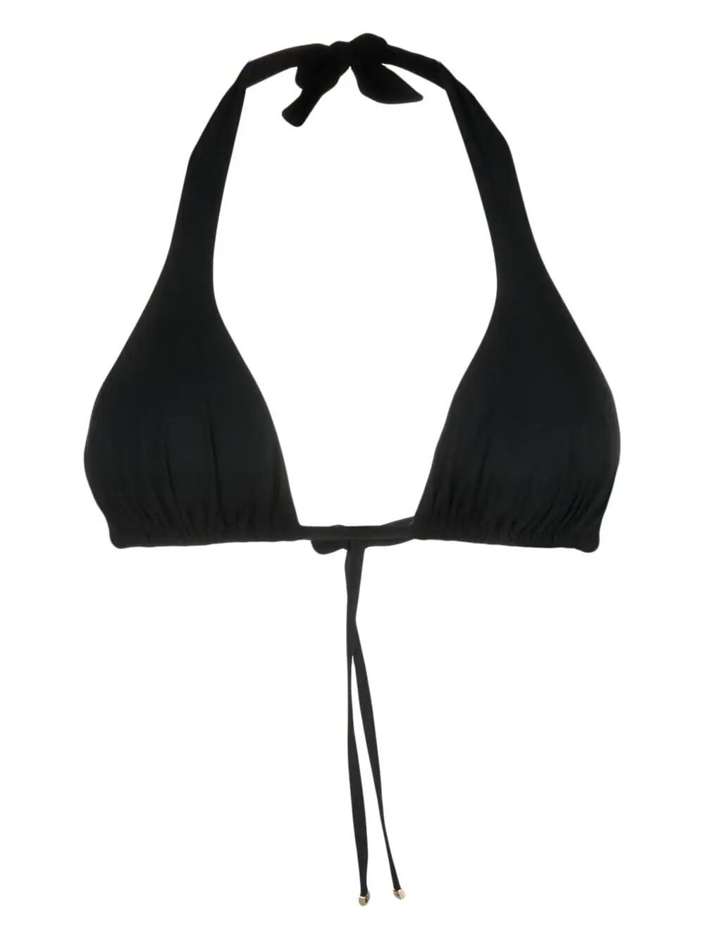 Shop Dolce & Gabbana Padded Triangle Bikini Top In Black  