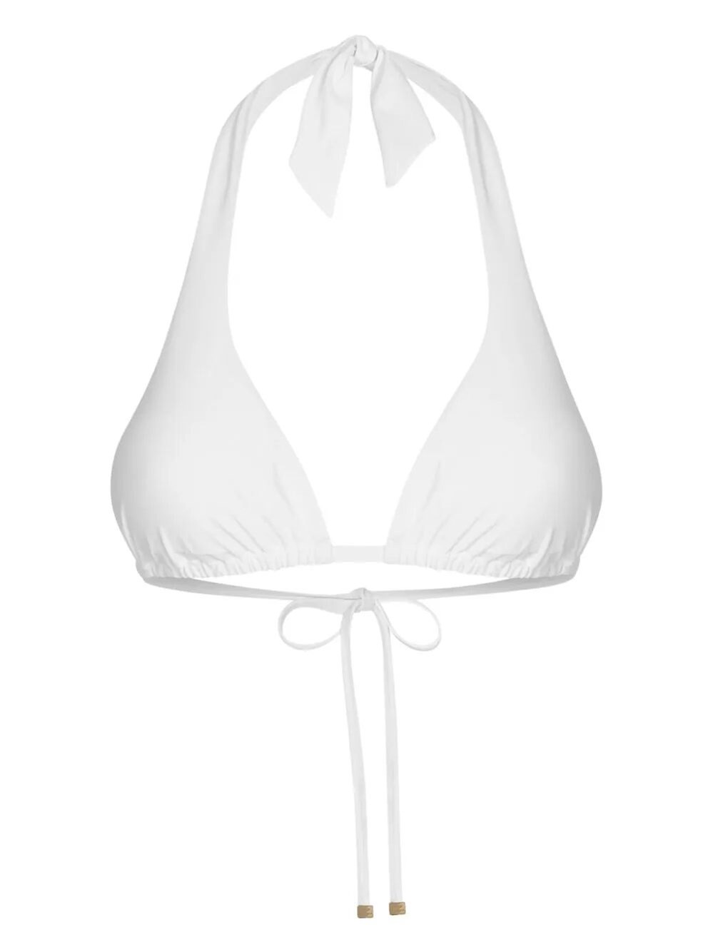 Dolce & Gabbana Women's Triangle Halter Neck Bikini Top In White