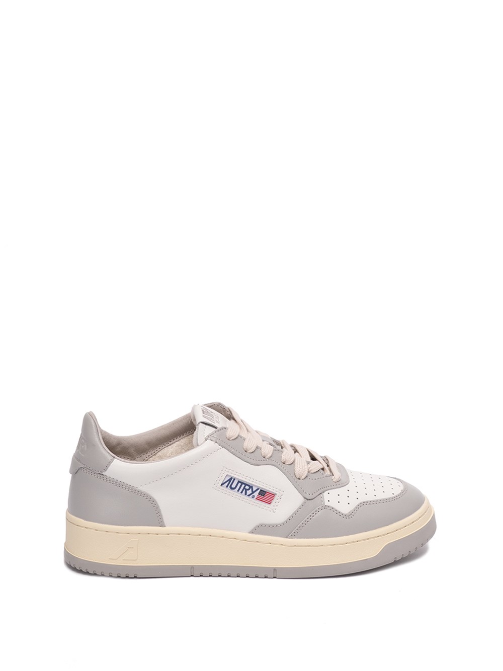Shop Autry `medalist Low` Leather Sneakers In White