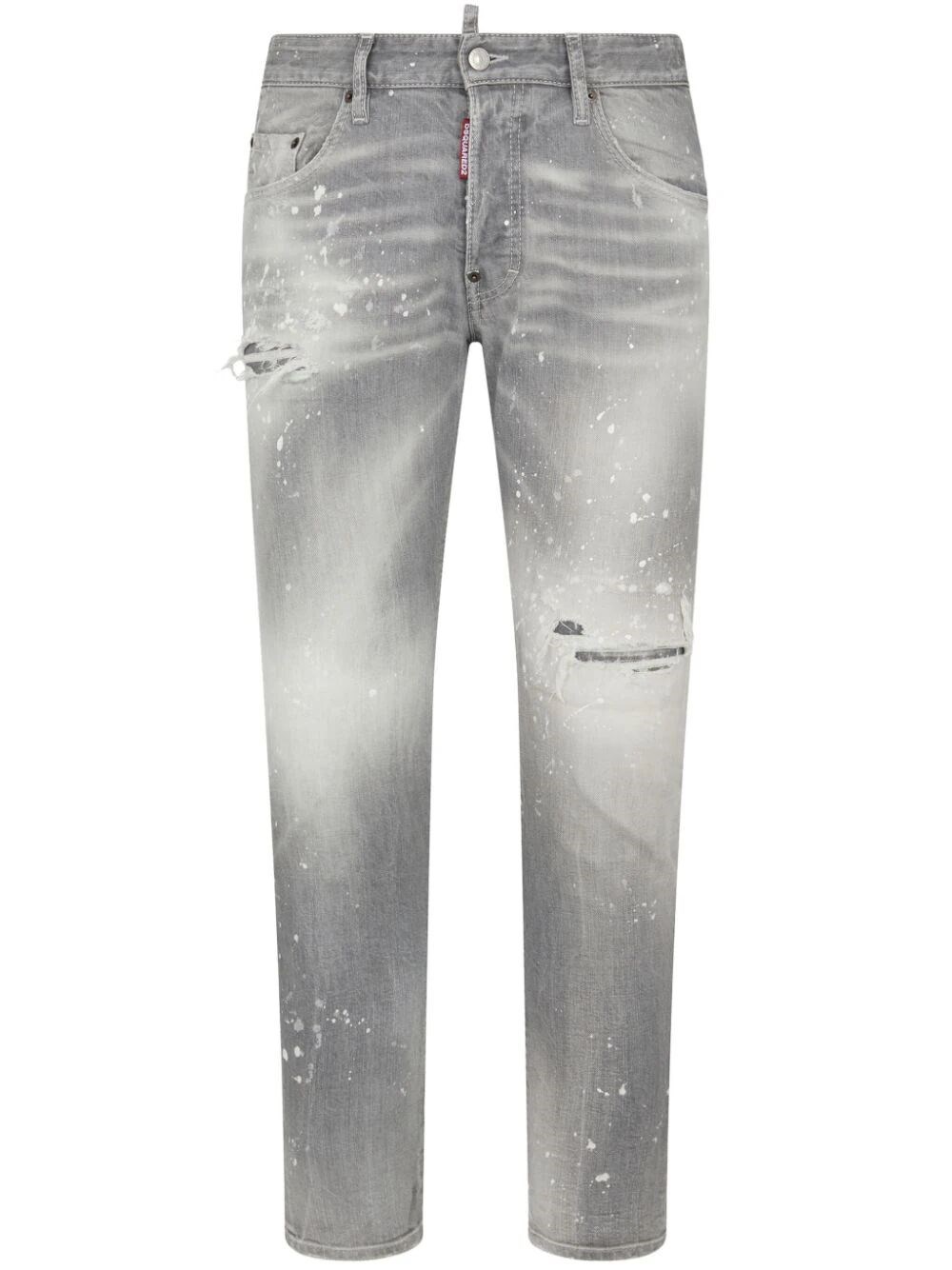 Dsquared2 Skater Jeans In Gray