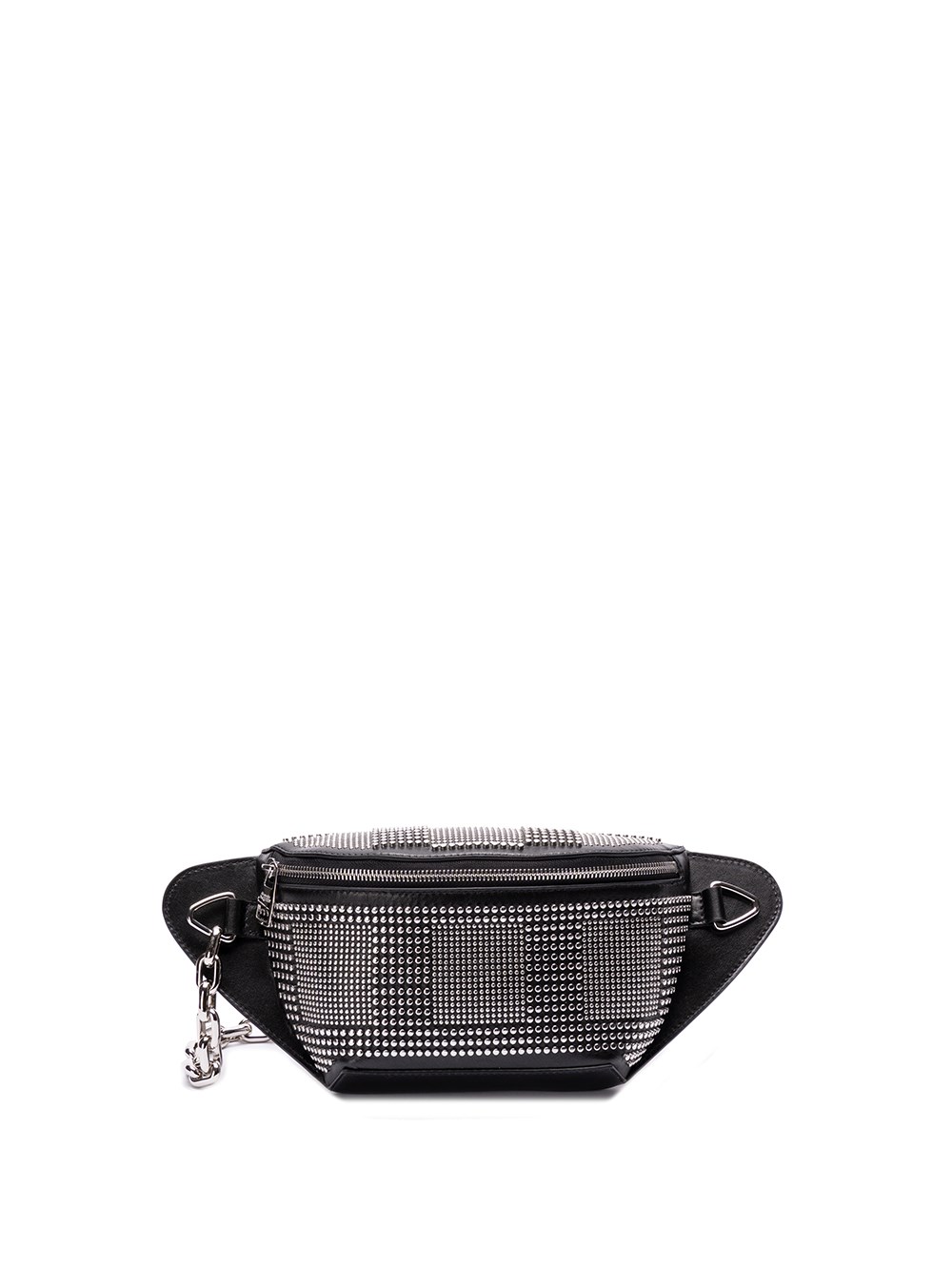 Alexander Mcqueen `new Anil Studs` Belt Bag In Black  