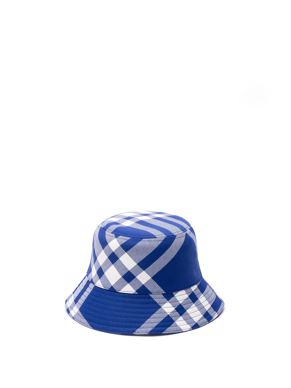 Burberry Check Motif Bucket Hat In Blue