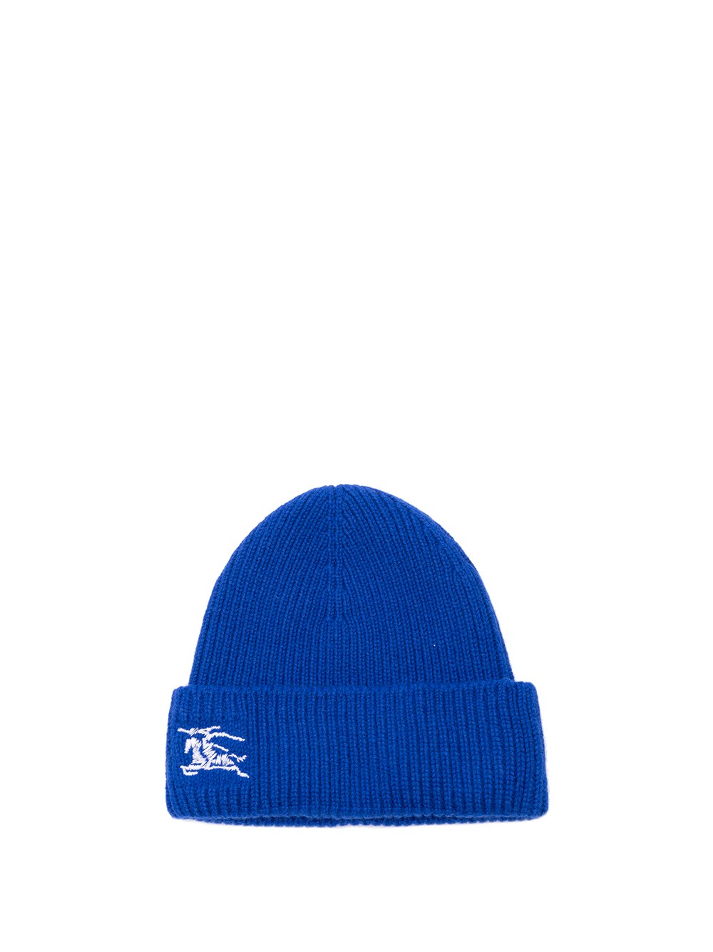 Burberry `ekd` Embroidered Knit Beanie In Blue