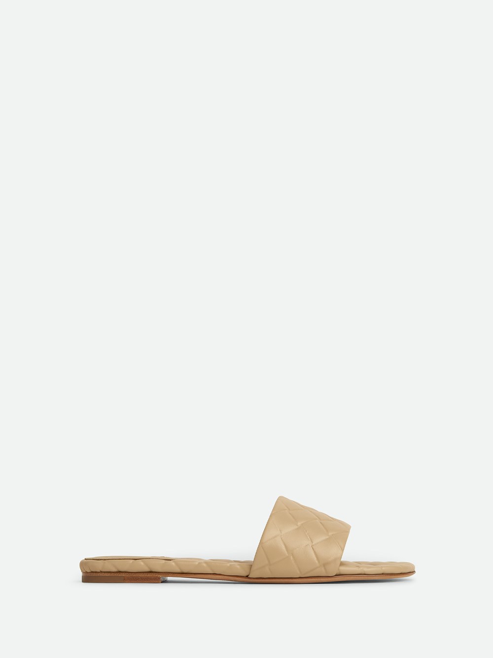 Shop Bottega Veneta `amy Flat Mule` In Beige