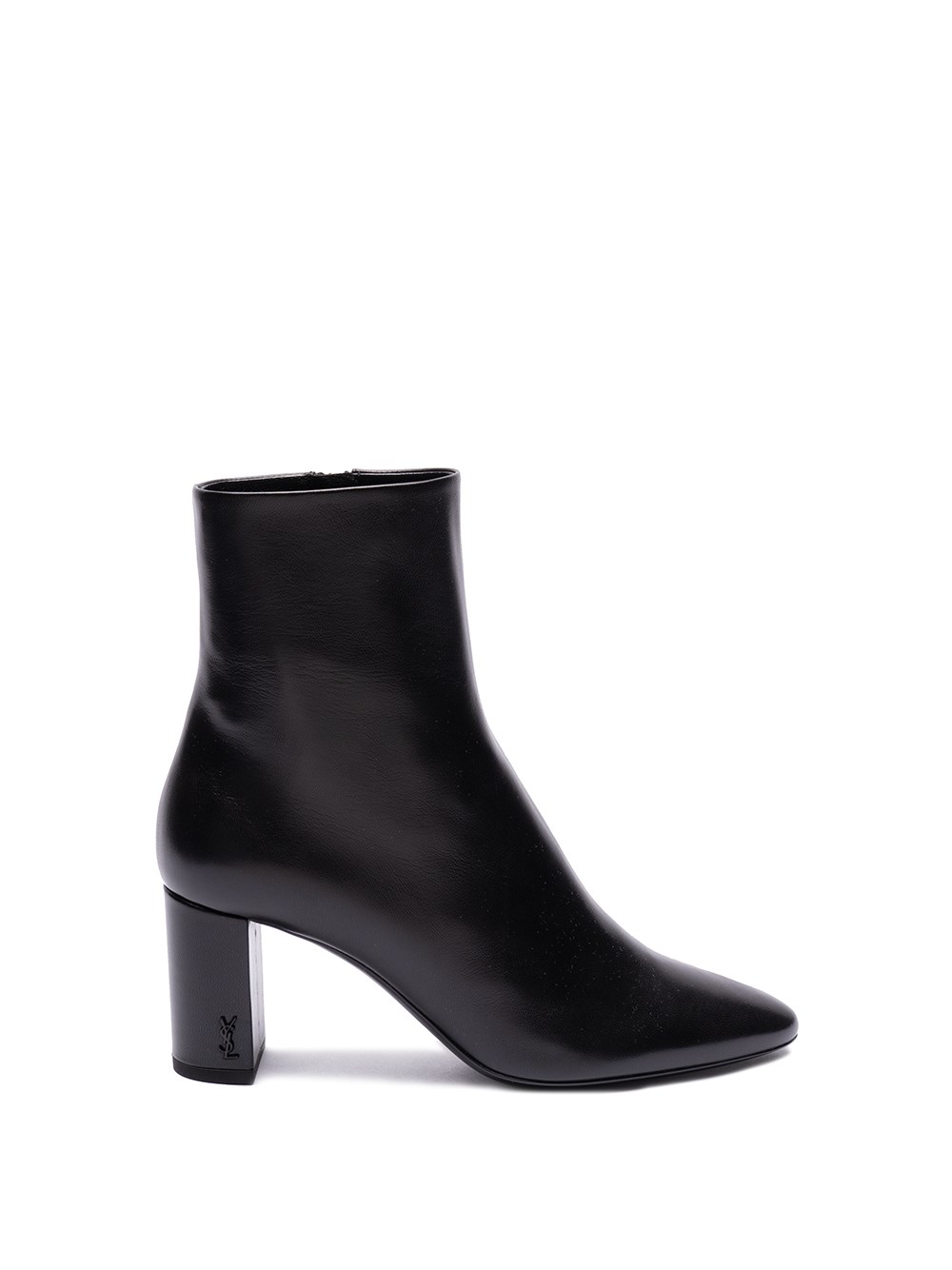 SAINT LAURENT `LOU` LEATHER ANKLE BOOTS