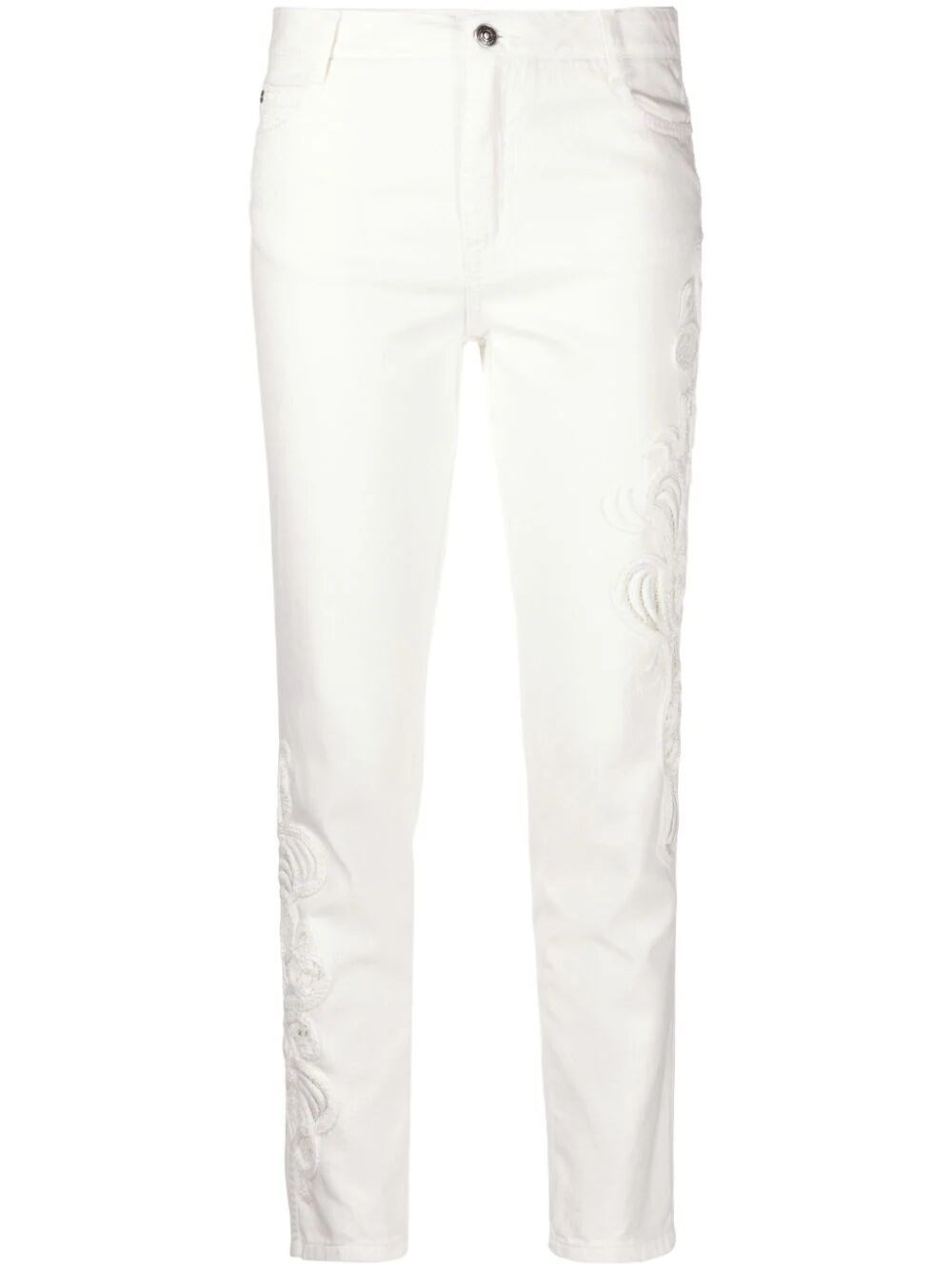 Shop Ermanno Scervino Boyfriend Jeans In White