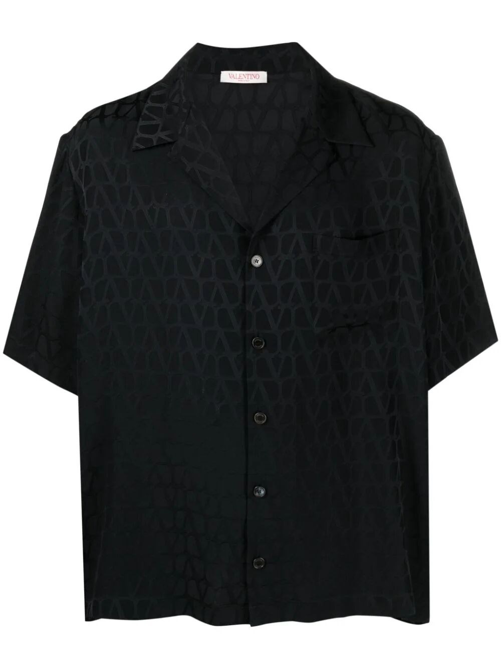 Shop Valentino `toile Iconographe` Short Sleeve Shirt In Black  