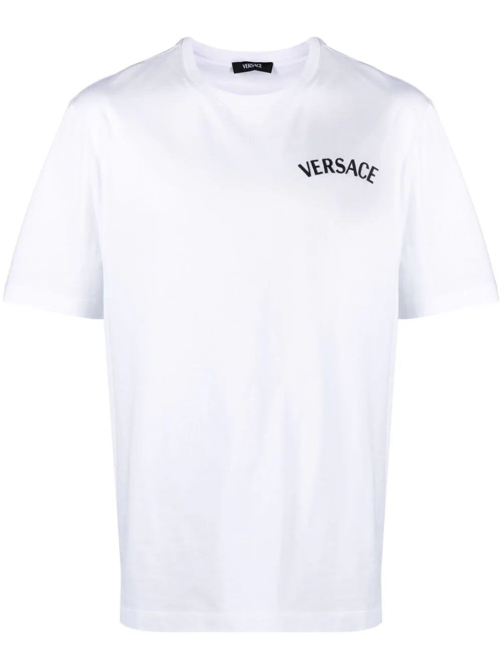 Shop Versace Milano` Stamp Print T-shirt In White