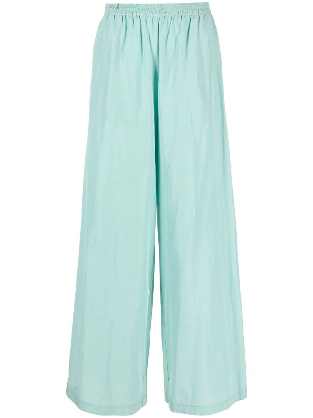 Shop Forte Forte `chic Taffettas` Palazzo Pants In Blue