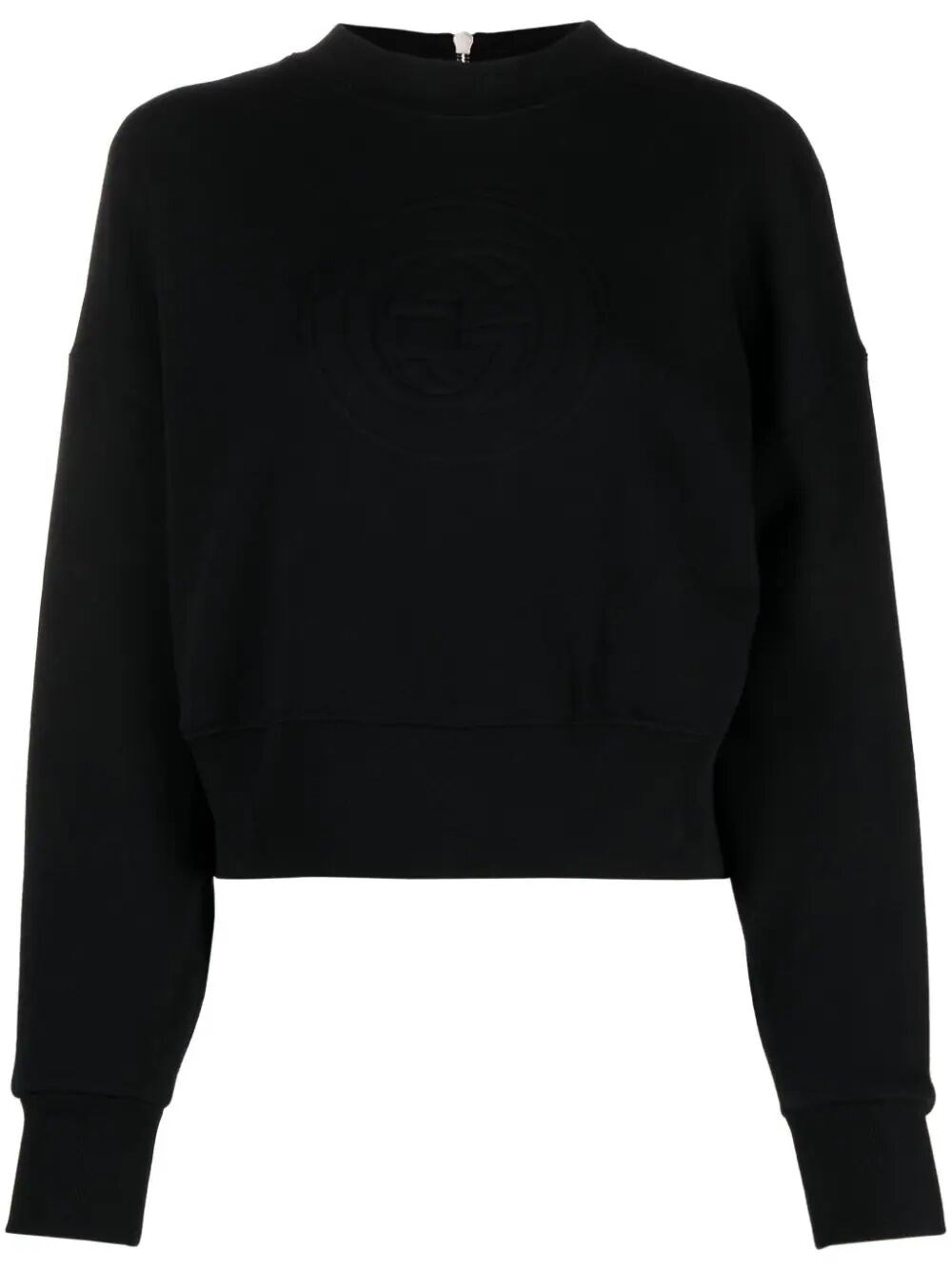 Gucci Crew-neck Sweatshirt In Black