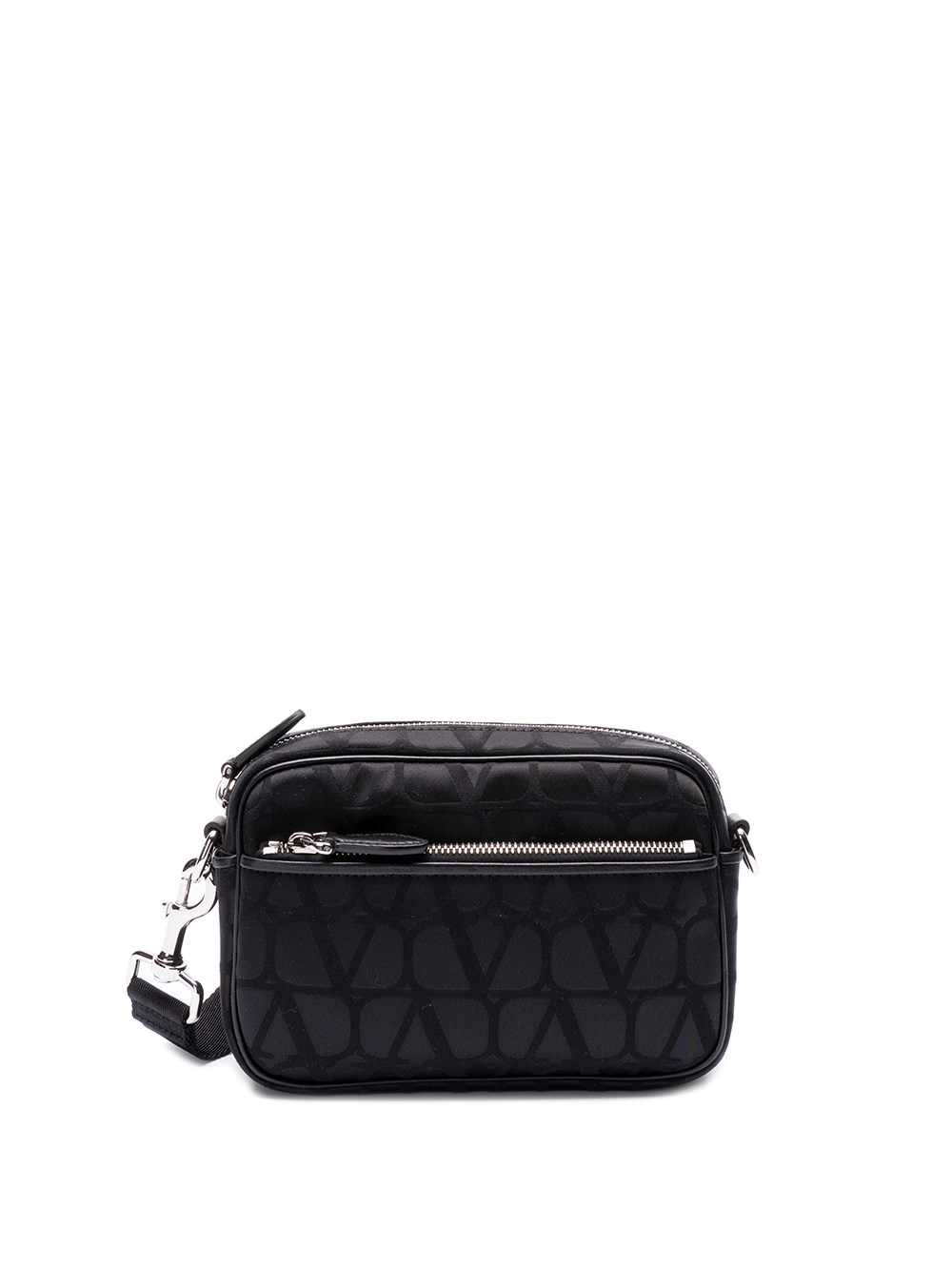 Shop Valentino `toile Iconographe` Crossbody Bag In Black  