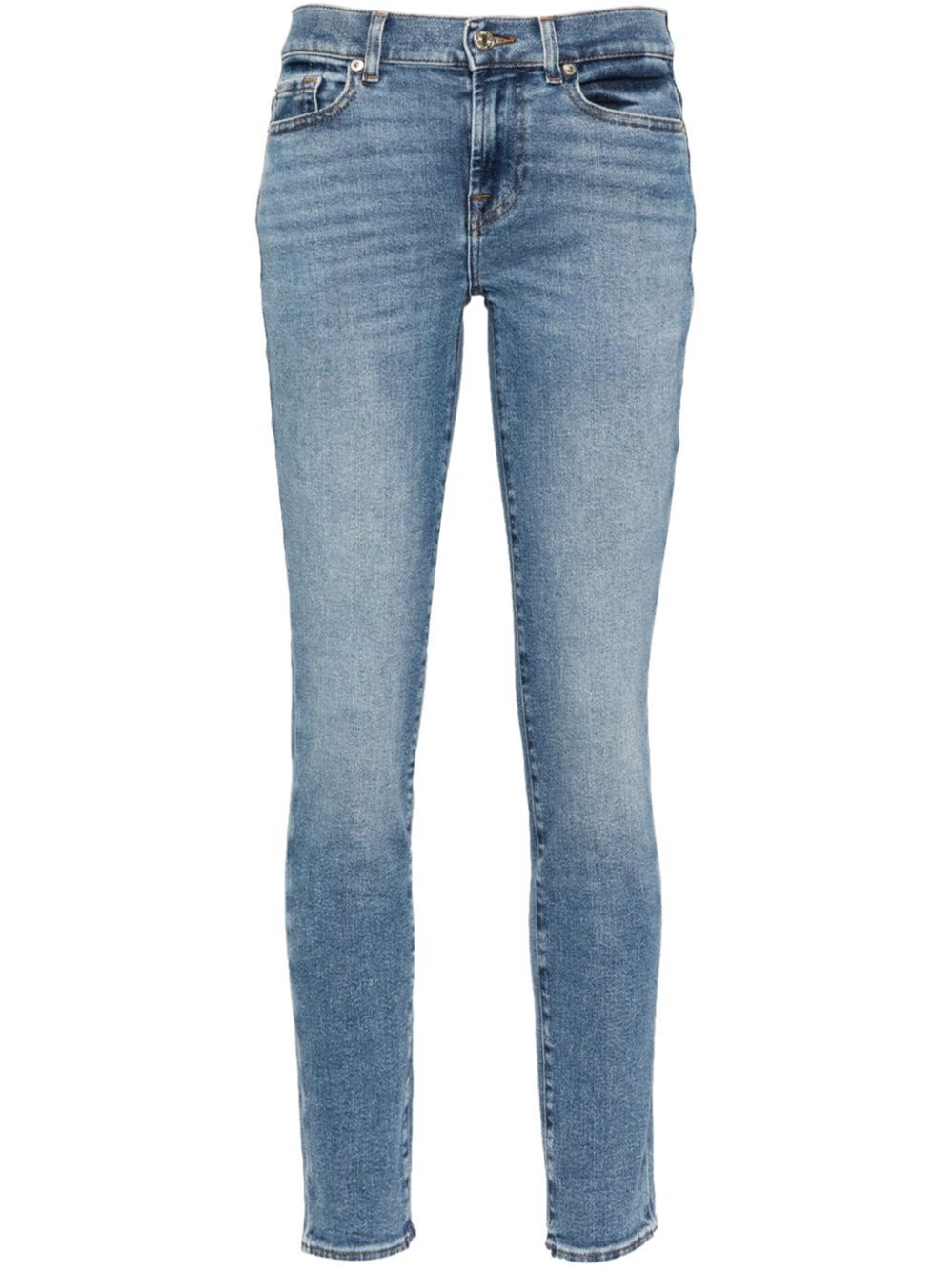 Shop 7 For All Mankind `roxanne Luxe Vintage Love Soul` Jeans In Blue