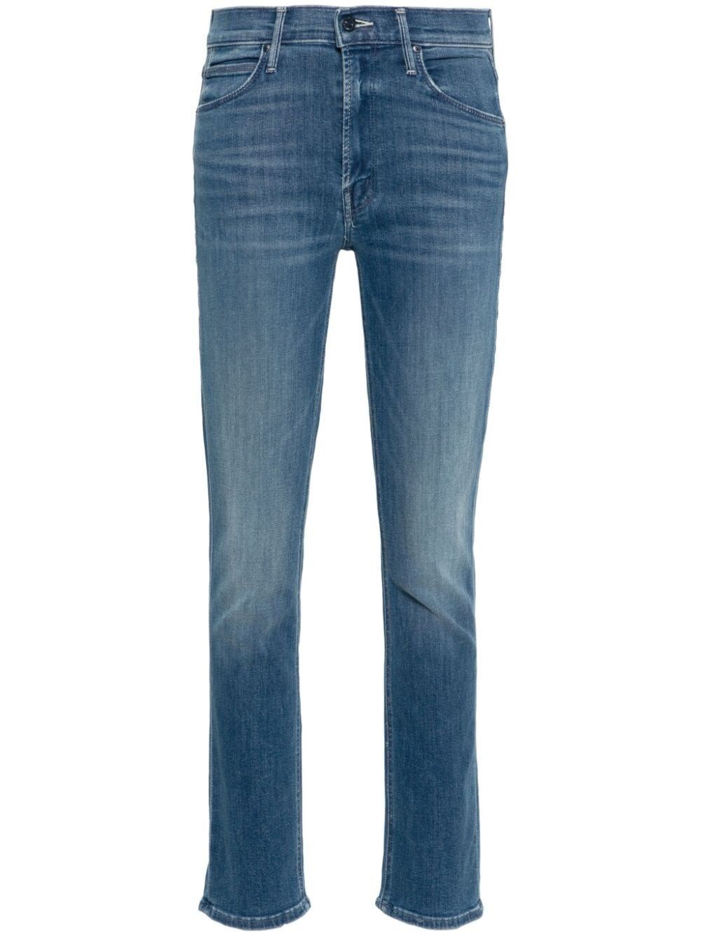Mother Dazzler Mid-rise Skinny-cut Jeans In Blue
