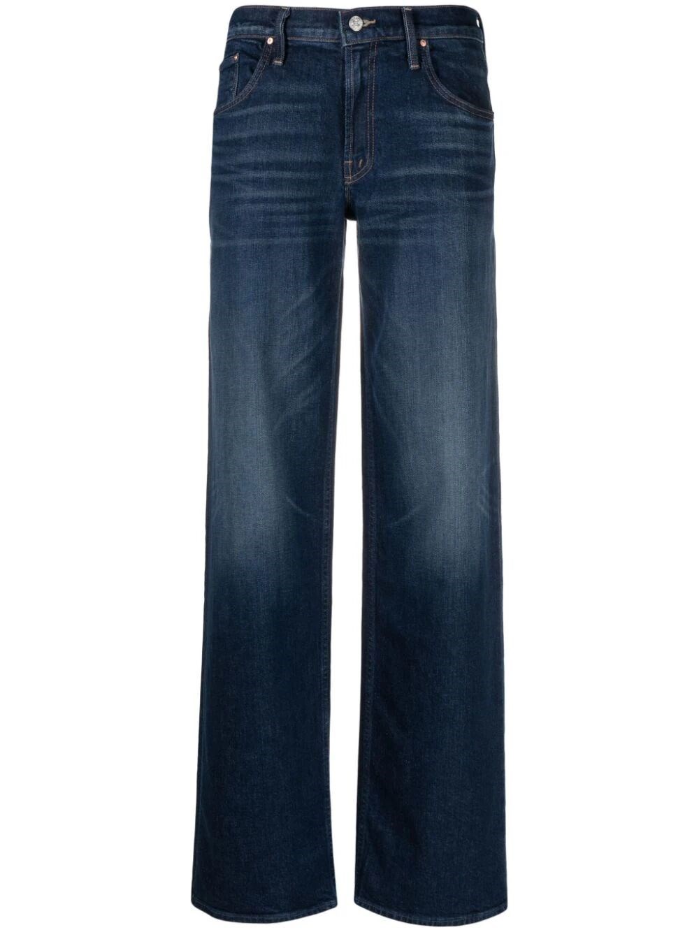 MOTHER `THE DOWN LOW SPINNER HEEL` WIDE LEG JEANS