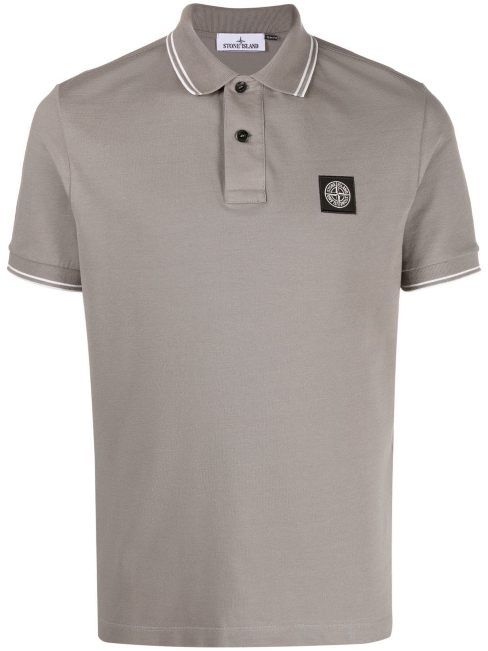 Stone Island Slim Fit Polo Shirt In Gray