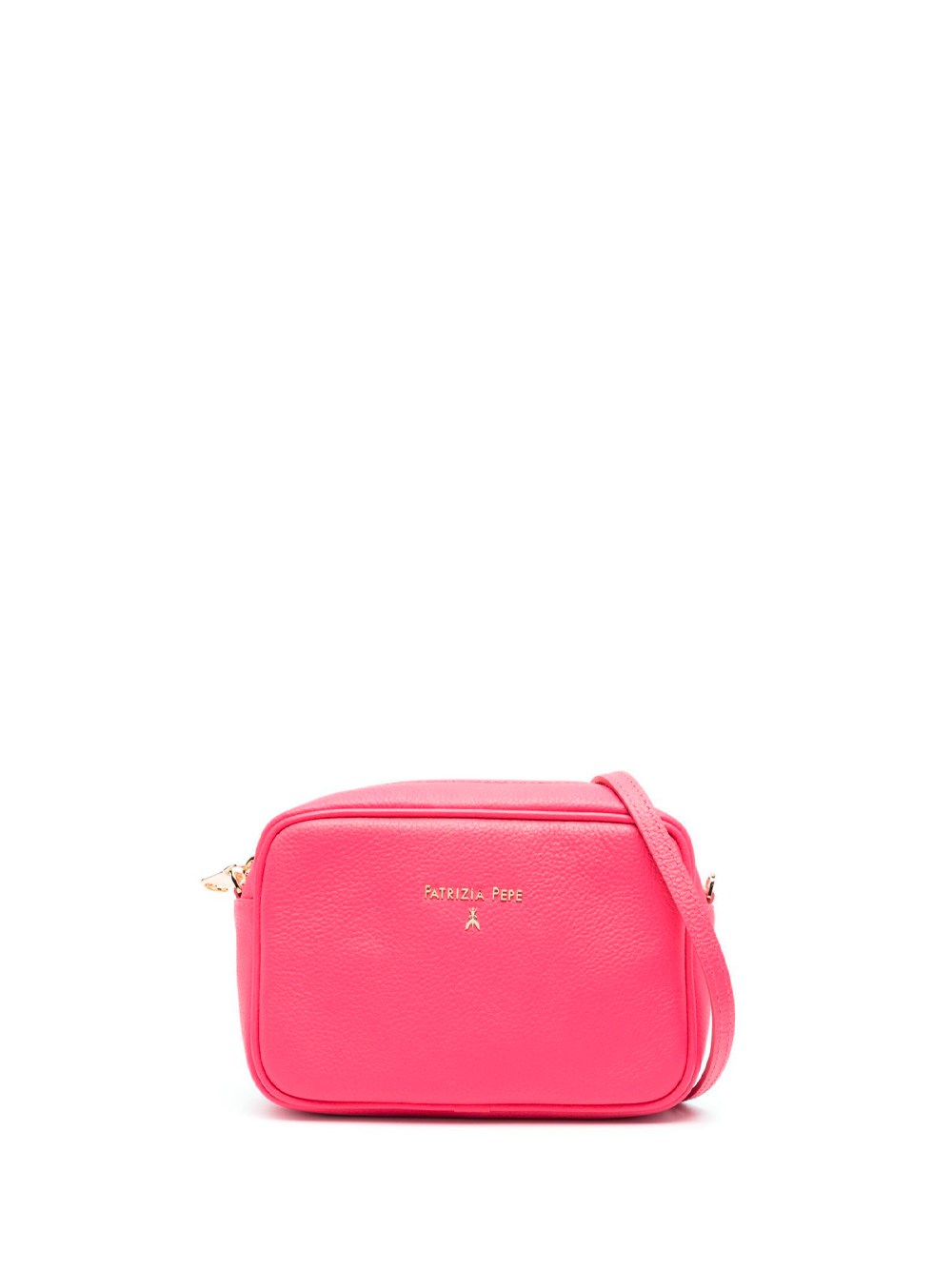 Patrizia Pepe Fly-plaque Leather Shoulder Bag In Pink