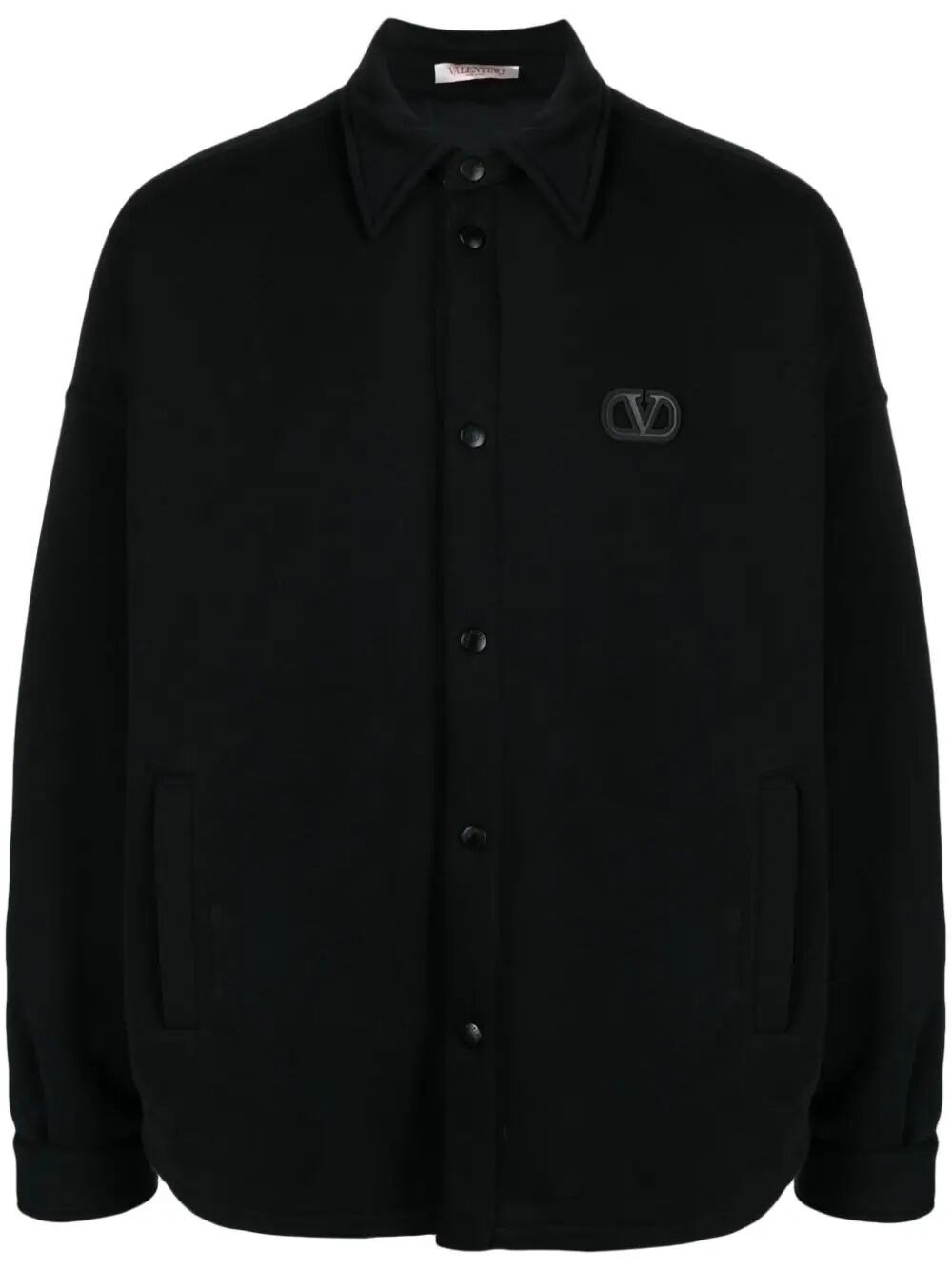 Valentino `toile Iconographe` Shirt Jacket In Black  