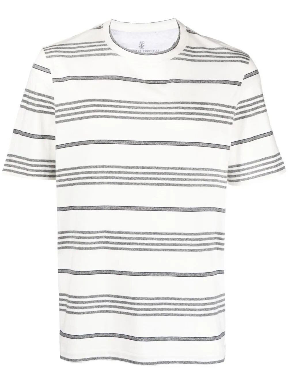 Brunello cucinelli Multi Stripe Crew-Neck T-Shirt