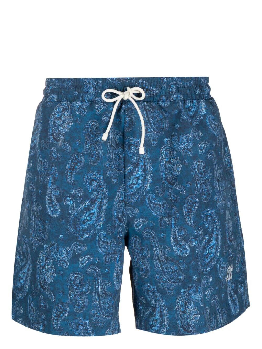 Shop Brunello Cucinelli Swim Shorts In Blue