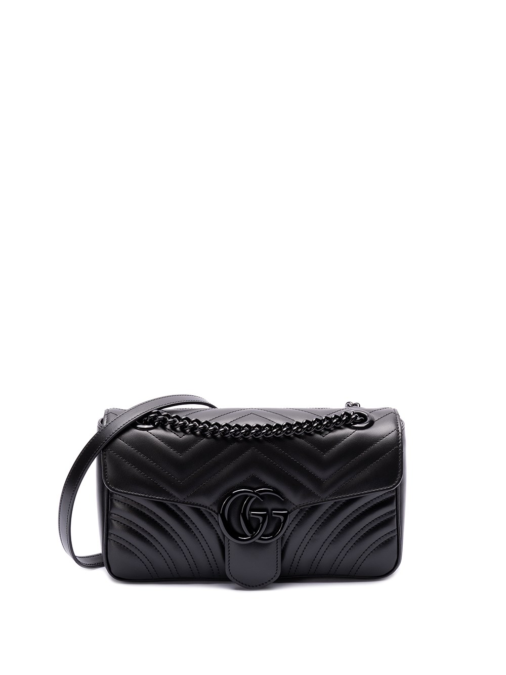 Gucci `gg Marmont` Small Shoulder Bag In Black  