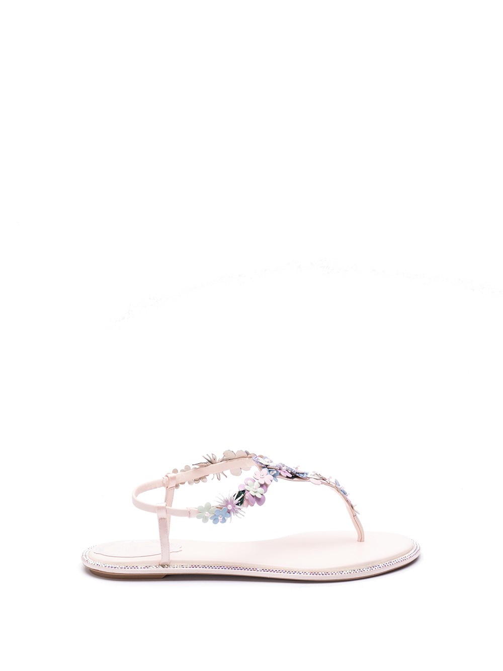 René Caovilla Thong Sandals In Pink