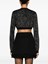 Versace `Barocco Texture` Knit Cropped Cardigan