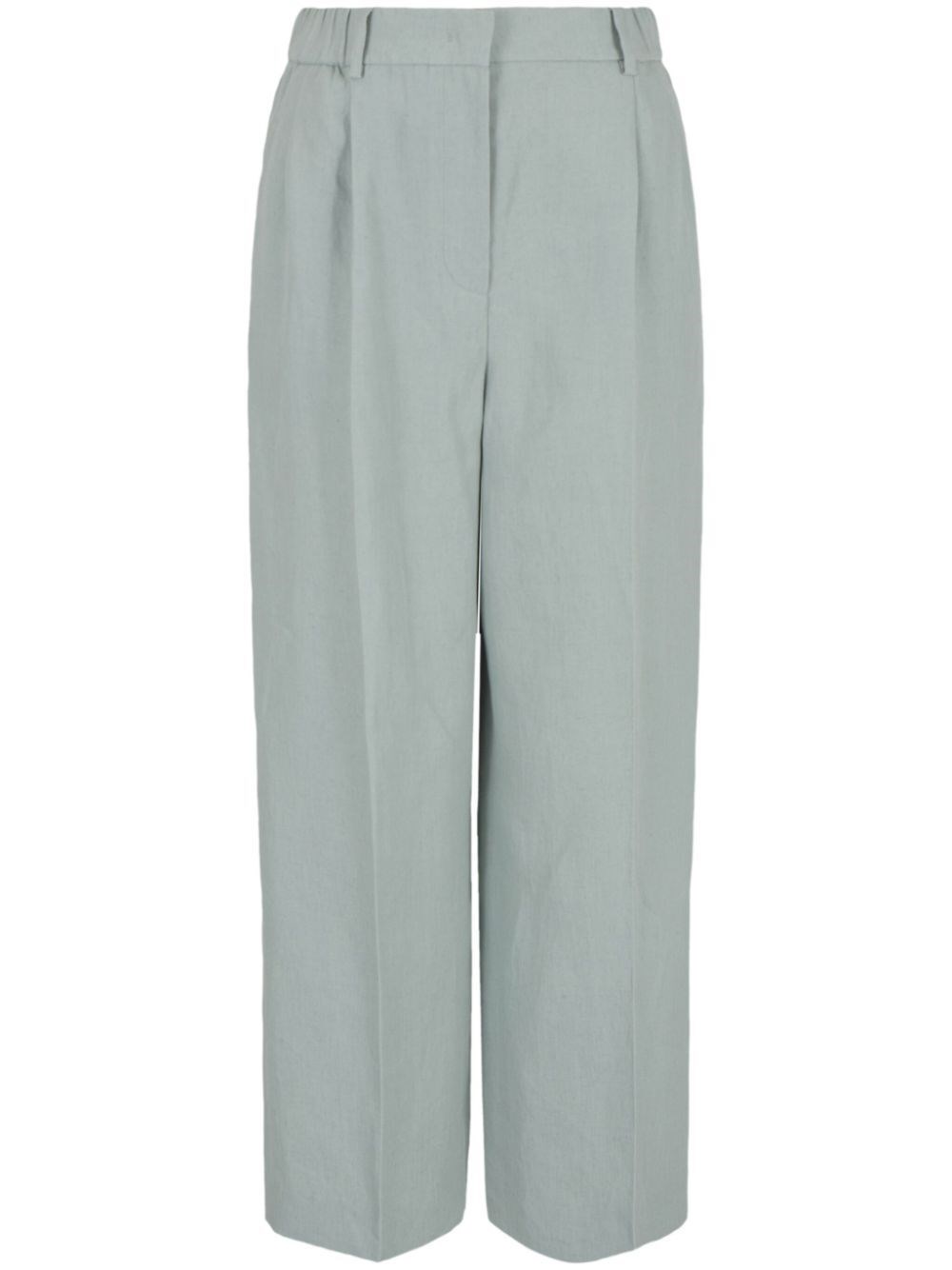 Giorgio Armani Wide Leg Pants In Gray