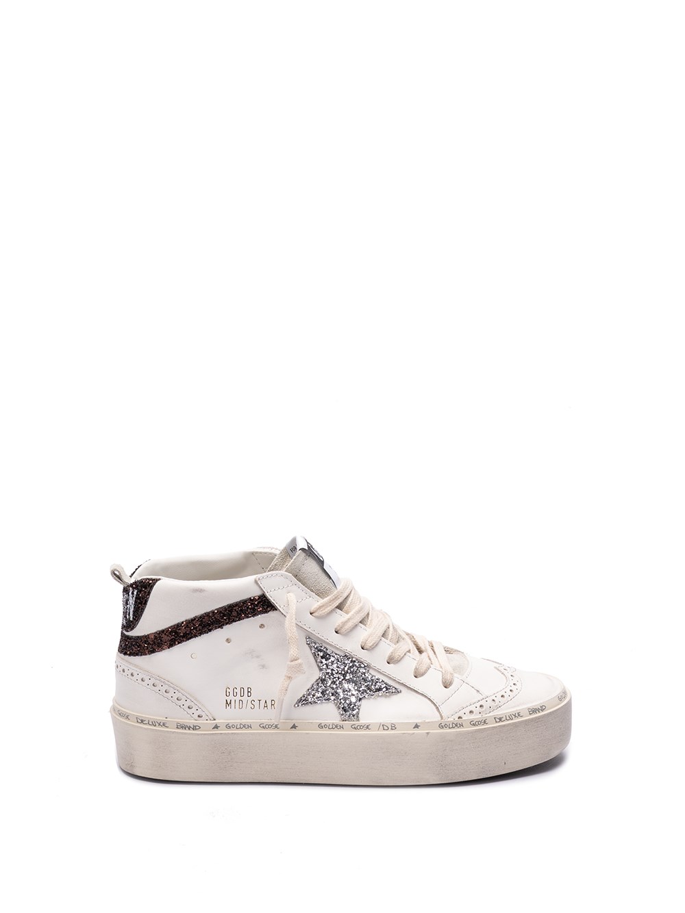 Golden Goose `hi Mid Star` Trainers In White