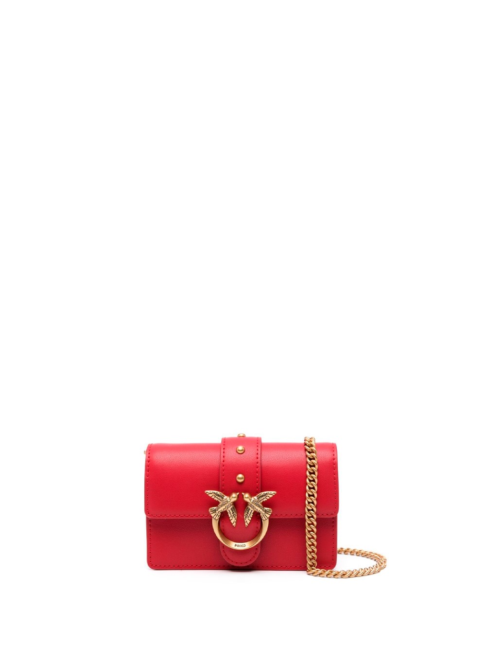 Pinko Micro Love Mini Bag In Red