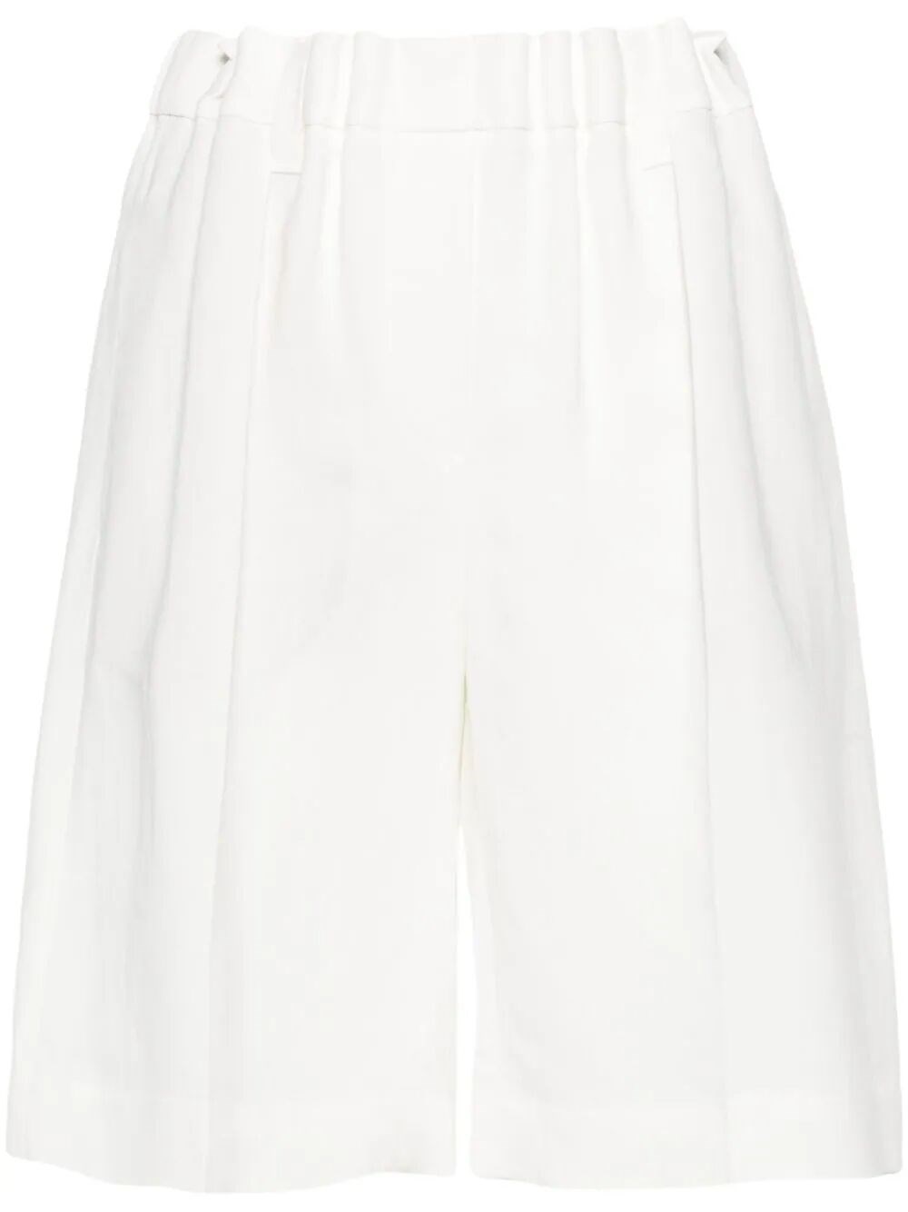 Brunello Cucinelli Tailored Bermuda Shorts In Beige