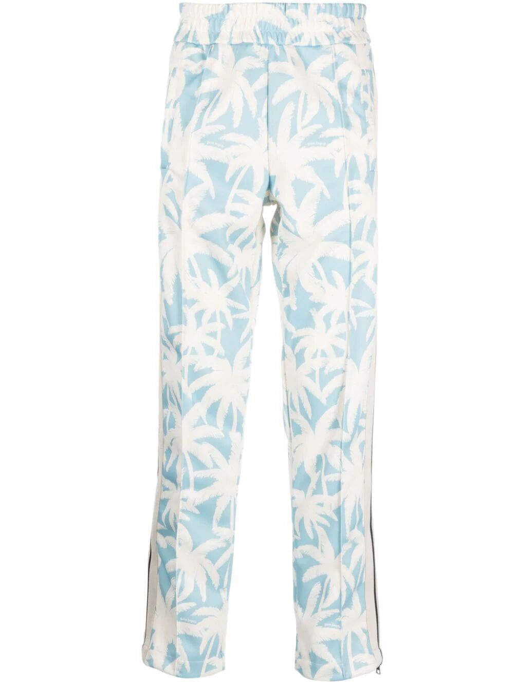 Shop Palm Angels `palms Allover` Track Pants In Blue