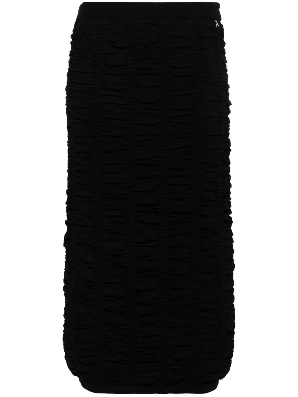 Twinset `actitude` Knit Longuette Skirt In Black